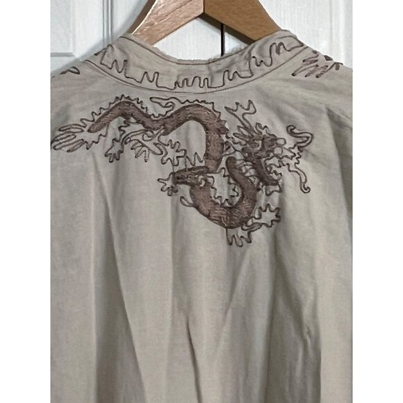 New With Tag Magnolia Pearl European Linen Dragon Embroidered Dashi Kimono - Picture 3 of 11